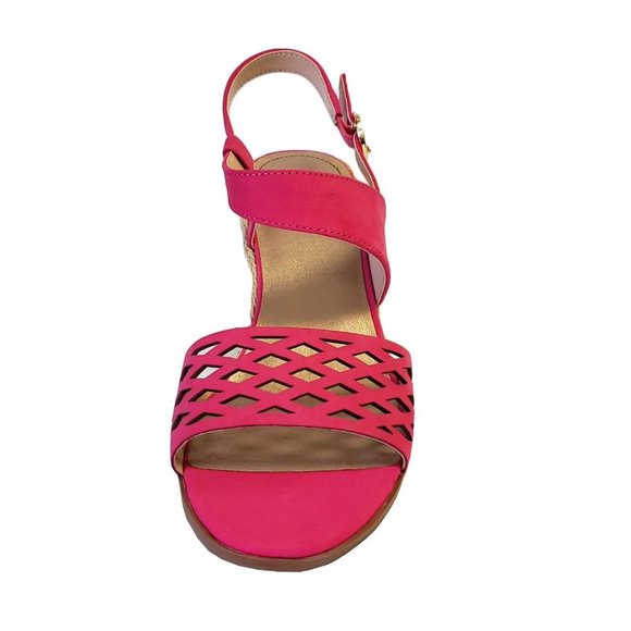 Lucca Lane Haldene Leather Wedge Sandal - Picture 6 of 13